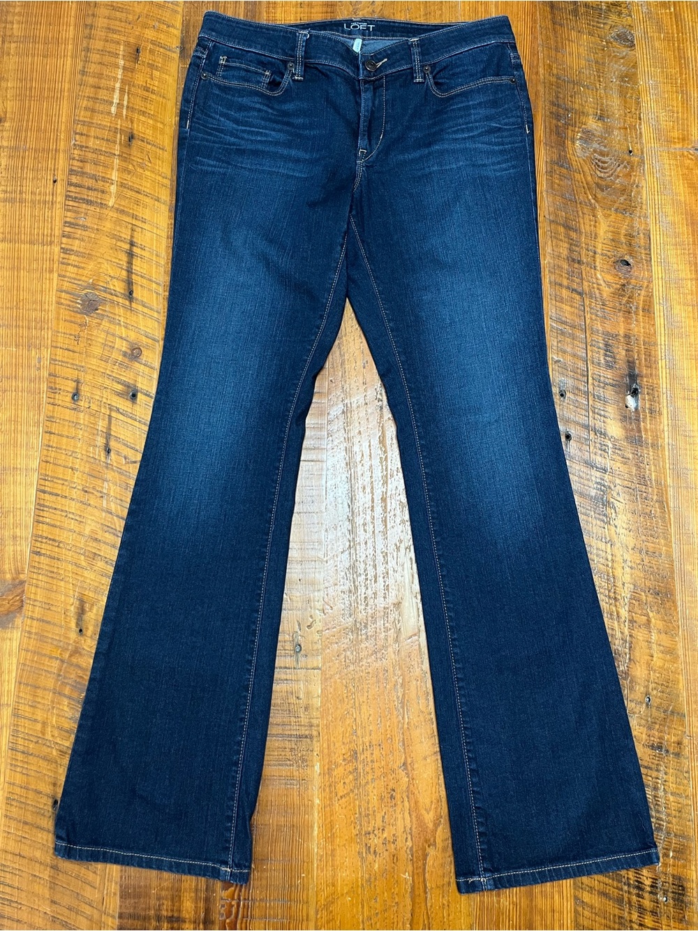 Ann Taylor Loft Modern Bootcut Dark Denim Jeans NWOT Size 8